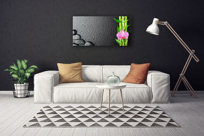 Canvas doek foto Bamboestam flower plant