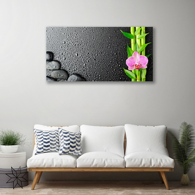 Canvas doek foto Bamboestam flower plant