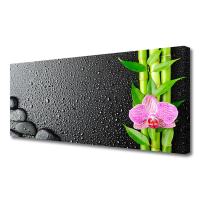 Canvas doek foto Bamboestam flower plant