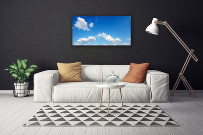 Canvas doek foto Sky wolken landschap
