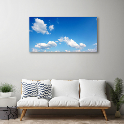 Canvas doek foto Sky wolken landschap