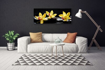 Canvas doek foto Flower orchideeinstallatie