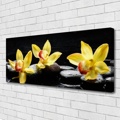 Canvas doek foto Flower orchideeinstallatie