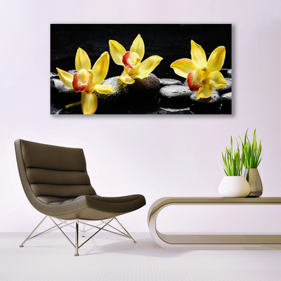 Canvas doek foto Flower orchideeinstallatie