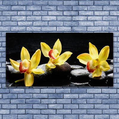 Canvas doek foto Flower orchideeinstallatie