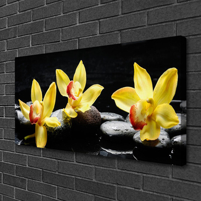 Canvas doek foto Flower orchideeinstallatie