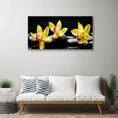 Canvas doek foto Flower orchideeinstallatie