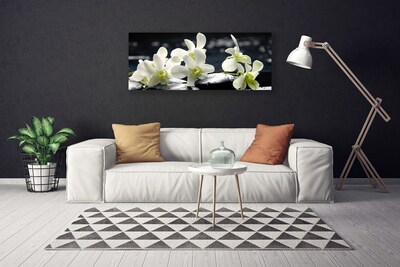 Canvas doek foto Flower orchideeinstallatie