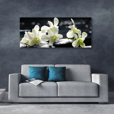 Canvas doek foto Flower orchideeinstallatie