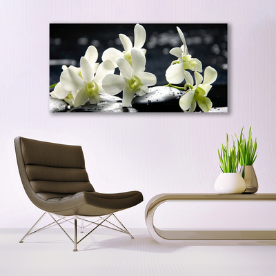 Canvas doek foto Flower orchideeinstallatie