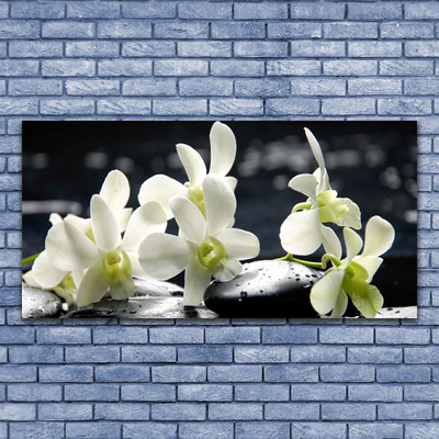 Canvas doek foto Flower orchideeinstallatie