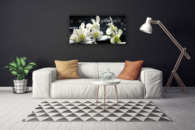 Canvas doek foto Flower orchideeinstallatie