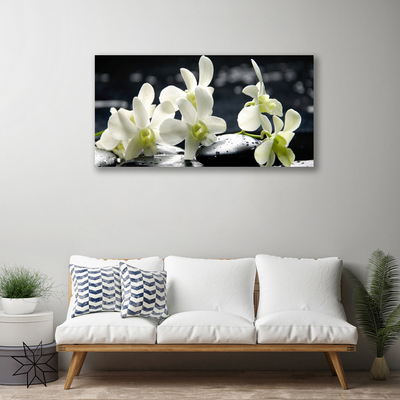 Canvas doek foto Flower orchideeinstallatie