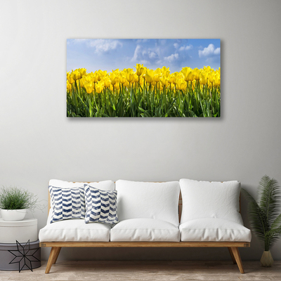 Canvas doek foto Tulpen bloemen plant