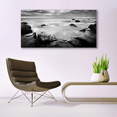 Canvas doek foto Sea rock landscape