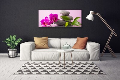 Canvas doek foto Zen flower orchideeinstallatie