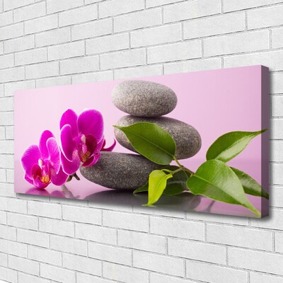 Canvas doek foto Zen flower orchideeinstallatie