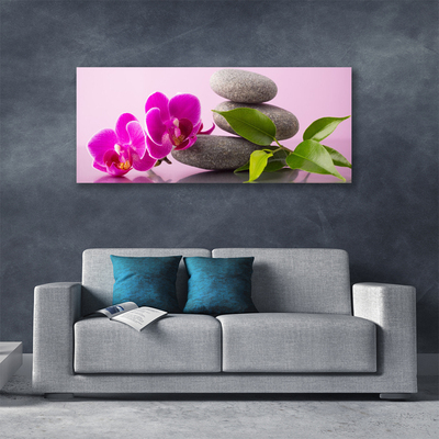 Canvas doek foto Zen flower orchideeinstallatie