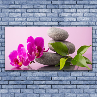 Canvas doek foto Zen flower orchideeinstallatie