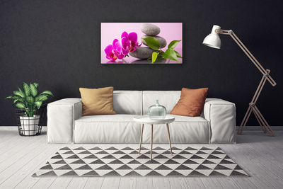 Canvas doek foto Zen flower orchideeinstallatie