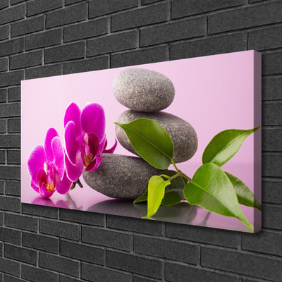 Canvas doek foto Zen flower orchideeinstallatie