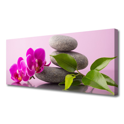 Canvas doek foto Zen flower orchideeinstallatie