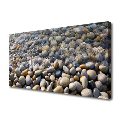 Canvas doek foto Water stones art