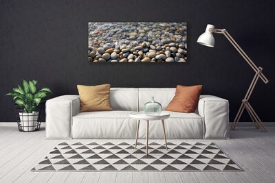 Canvas doek foto Water stones art