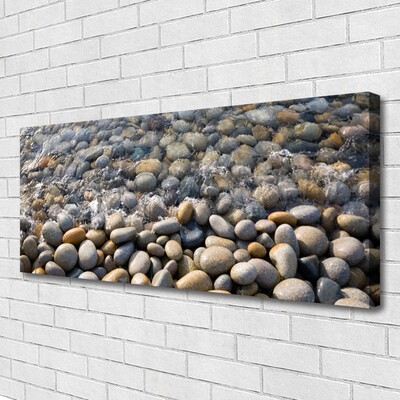 Canvas doek foto Water stones art