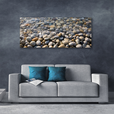 Canvas doek foto Water stones art