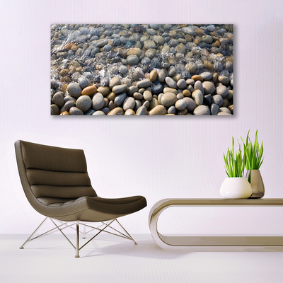 Canvas doek foto Water stones art