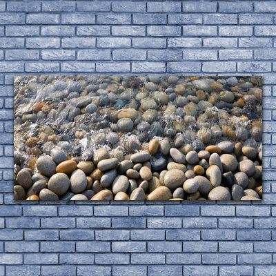 Canvas doek foto Water stones art