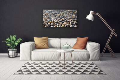 Canvas doek foto Water stones art