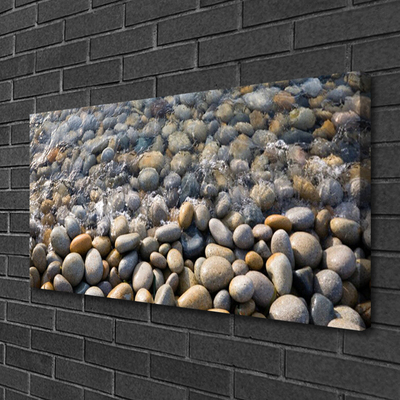 Canvas doek foto Water stones art