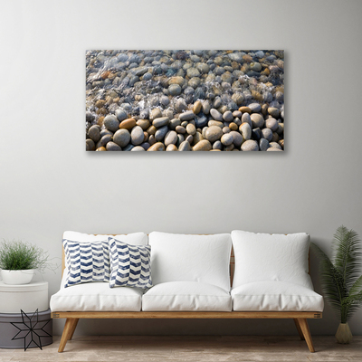 Canvas doek foto Water stones art