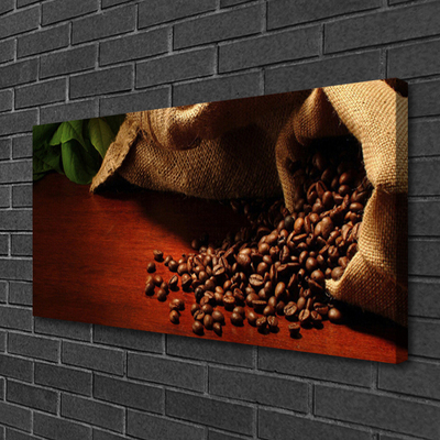 Canvas doek foto Kitchen coffee beans