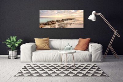 Canvas doek foto Sea beach landscape