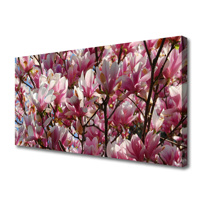 Canvas doek foto Branches bloemen plant