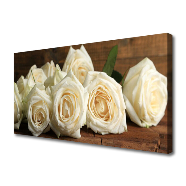 Canvas doek foto Rozen bloemen plant