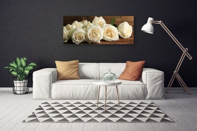 Canvas doek foto Rozen bloemen plant