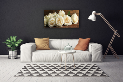 Canvas doek foto Rozen bloemen plant