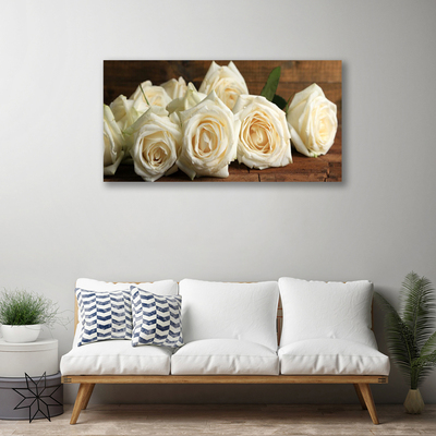 Canvas doek foto Rozen bloemen plant