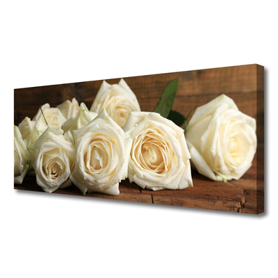 Canvas doek foto Rozen bloemen plant