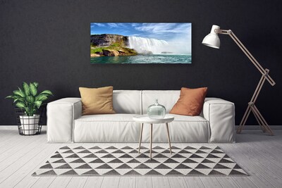 Canvas doek foto Sea natuur van de waterval