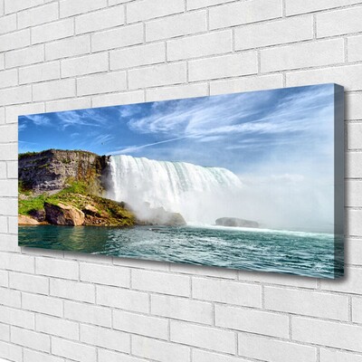 Canvas doek foto Sea natuur van de waterval