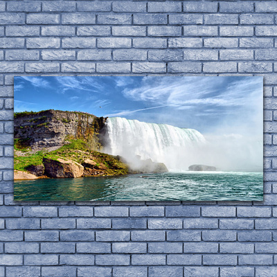 Canvas doek foto Sea natuur van de waterval