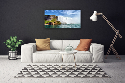 Canvas doek foto Sea natuur van de waterval