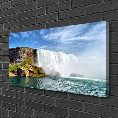 Canvas doek foto Sea natuur van de waterval