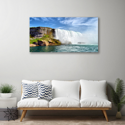 Canvas doek foto Sea natuur van de waterval