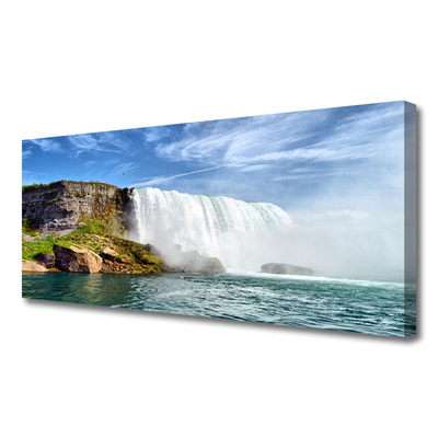 Canvas doek foto Sea natuur van de waterval